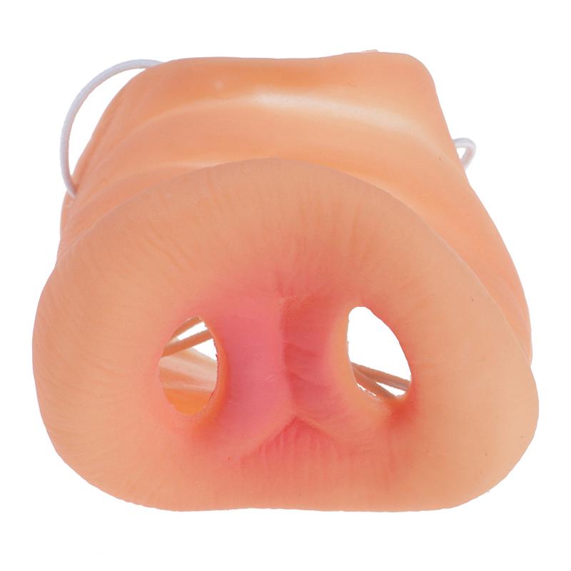 Милый Хэллоуинский резиновый свиной нос костюм пятачок смешные трюки тематическая маска для вечеринки