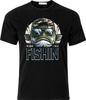 Wishin I Was Fishin Funny Humour D.T.F Full Colour T Shirt