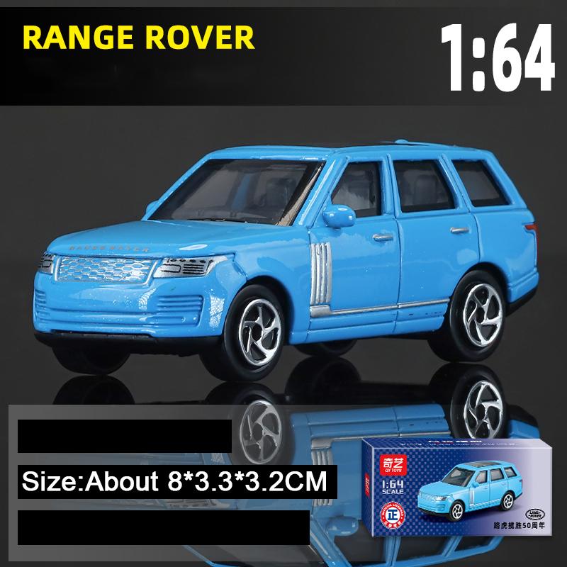1:64 Range Rover 50-летний юбилей Литая модель из сплава Игрушечная машина Колеса скользят вперед Металлический кузов Резиновые шины Автомобиль Рождественский подарок