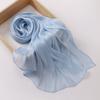 Breathable and Cool Long Scarf Malaysian Shining Imatation Silk Solid Color Scarf Veil Hijab Chiffon Shawl