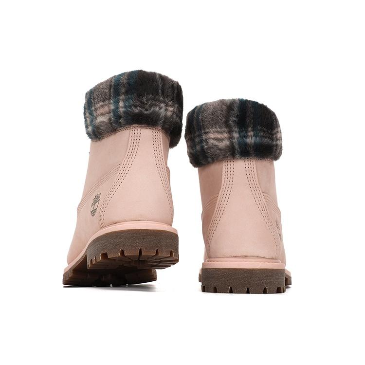 (WMNS) Timberland Lindon Woods 6 Inch Waterproof Boot 'Pink Nubuck and Black Printed Collar' Women's A2MB3662