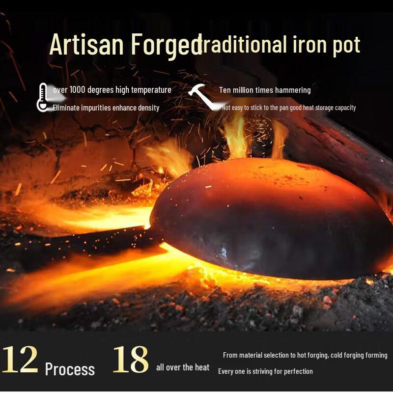 Zhangcheng Xiaojiang Traditional Cast Iron Wok