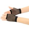 1Pair Womens Short Fishnet Net Gloves Fingerless Mesh Gloves Punk