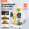 VEVOR Commercial Snowflake Ice Machine, 573LBS/24H Snowflake Ice Maker, Stainless Steel Ice Shaver Machine, Electric Snow Cone Maker