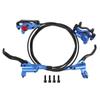 BULLSPANN Bicycle Brake Lever Set, Aluminum Alloy, with Brake Cable, 850mm/1450mm, for Road Bikes and MTBs, Blue