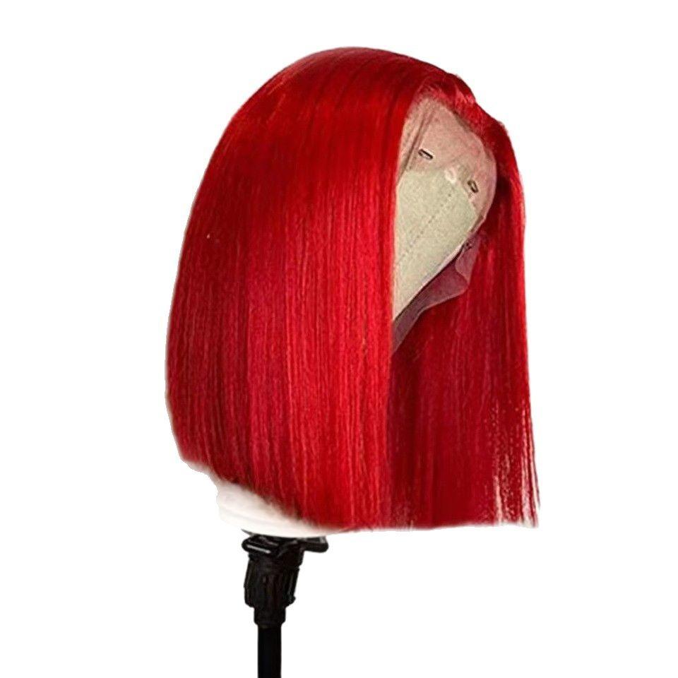 12AFront lace wig hot short bob, European and American ladies natural headgear