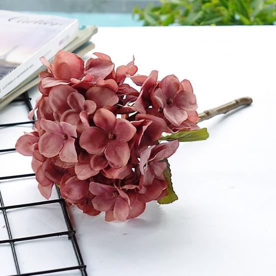 Красивая имитация гортензии без полива, декоративная шелковая ткань из искусственного шелка