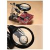 Magnifying Glass With Professional Led Light Electronic Welding Magnifier for Soldering Works Third Hand for Soldering Repair