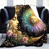 Dream Sun Moon Blanket Bohemian Home Bedroom Decor Blanket Flannel Blanket