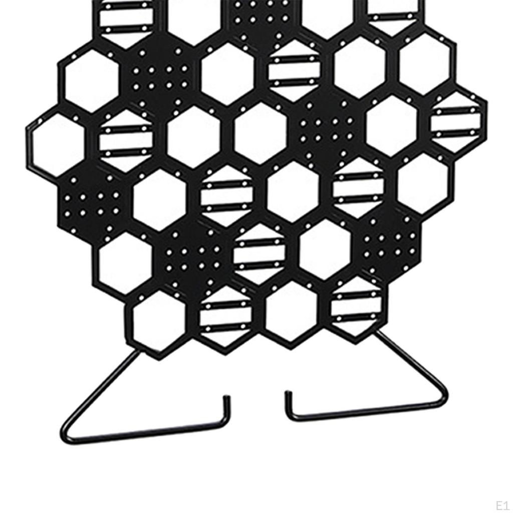 Honeycomb Earring Wall Holder Organizer,Hanging Jewelry Display Storage Rack for Earrings Hoop