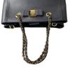 Подержанная женская сумка через плечо Salvatore Ferragamo из серой кожи