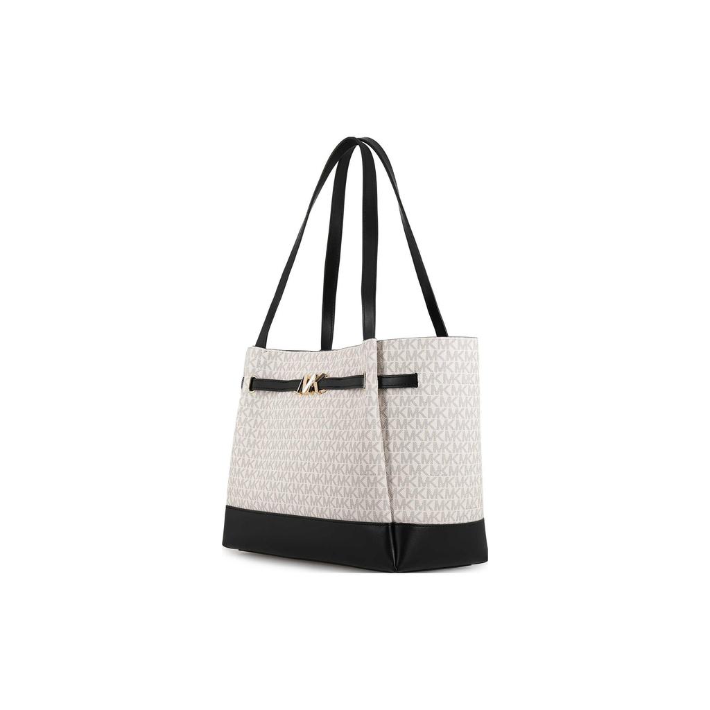 Michael Kors MK Reed Color Block Tote Bag Women Tote Vanilla-White Black 35S3G6RT3B-927