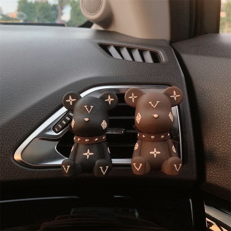 Trendy Violent Bear Men and Women Car Aromatherapy Fragrant Stone Air Outlet Decoration Couple Gift Car Decoration Perfume
