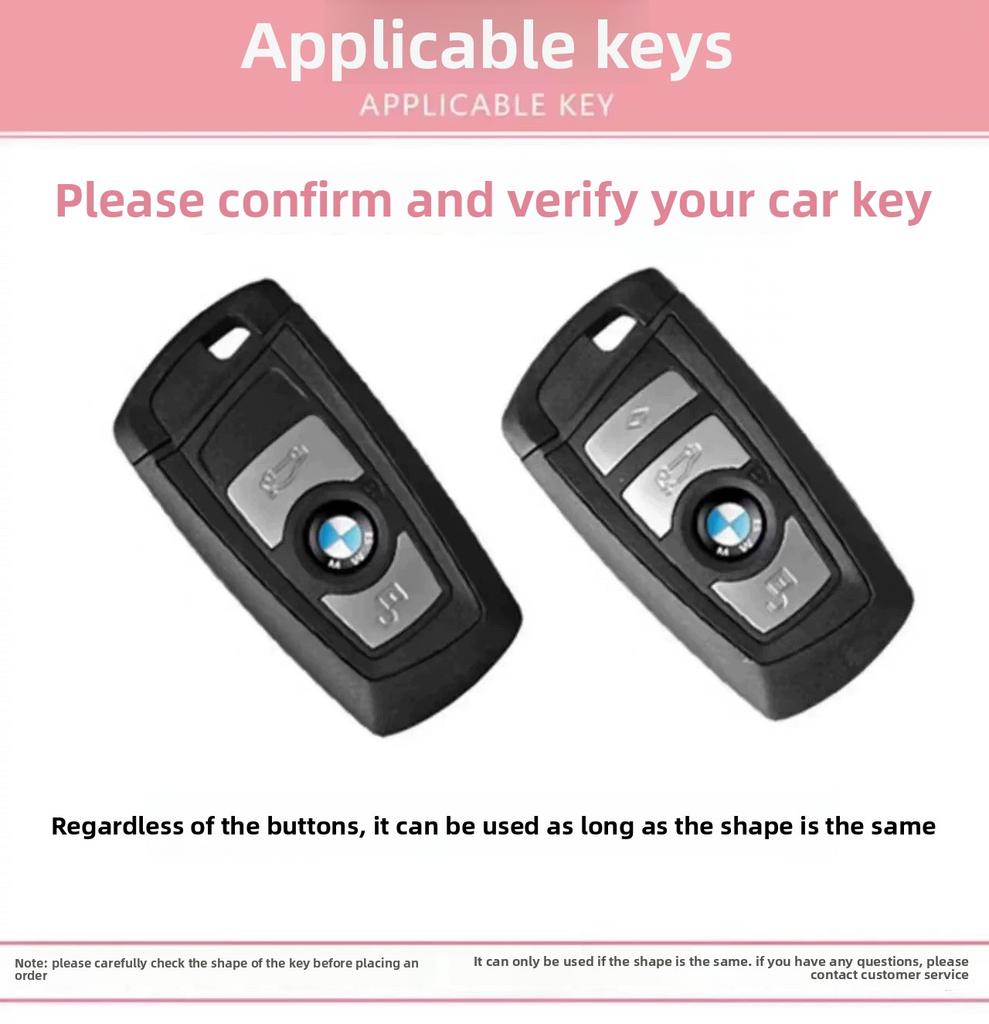 ABS Car Remote Key Case Cover Shell for BMW F20 F30 F31 F34 F10imm X3 F25 M3 M4 1 3 5 Series GT Car Styling Keyless Accessories UQ9