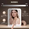 MILEDUO Folding with Actress Makeup Folding 3 Stepless Adjustable USB LED Storage Travel Portable Mirror, Tabletop, Light, Mirror, Mirror, Mirror,