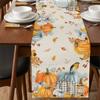 Thanksgiving Fall Pumpkin Table Runner Wedding Party Decoration Tablecloth Christmas Year Table Decoration Table Runner