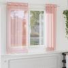 VidaXL Voile Curtains with Eyelets 2 Pcs Pink 140x175 Cm, Net Curtain, Sheer Curtain, Window Voile, 4102096