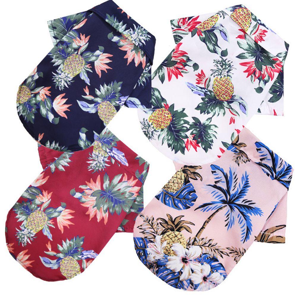 Pet Clothes Beach Coconut Tree Print Pet Dog Clothes Pet Dog Shirts Dog T-Shirts Pet Shirts