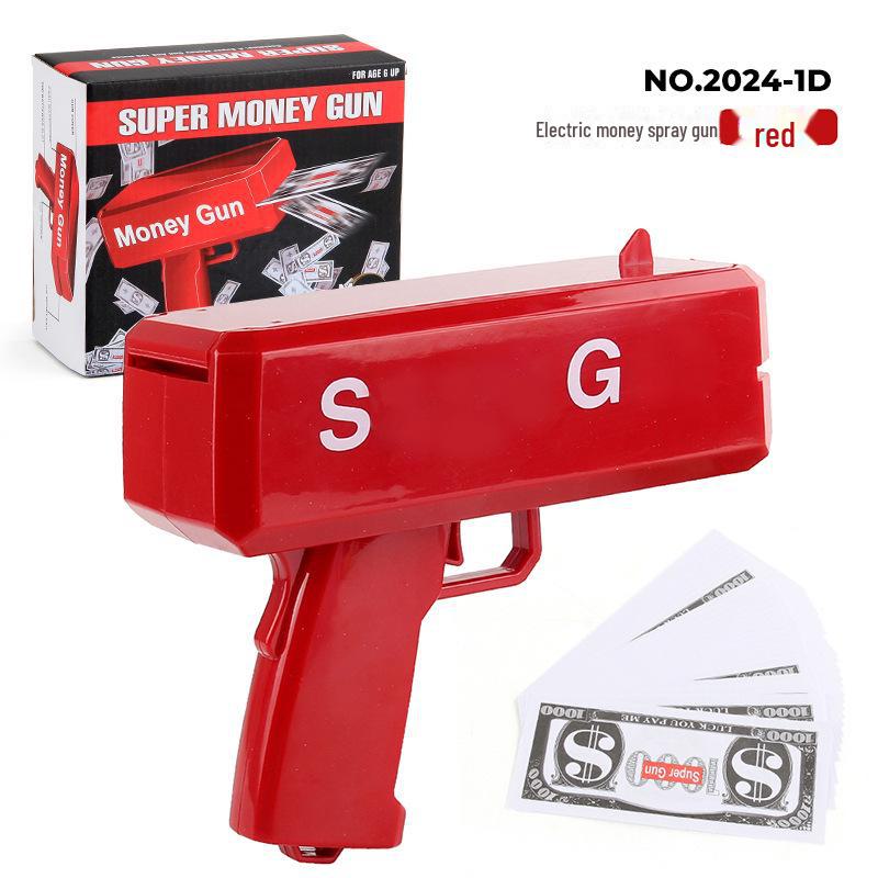 Уникальная игрушка-денежный пистолет для вечеринок и свадеб - стреляет купюрами долларов США