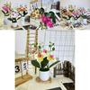 Butterfly Orchid Imitation Flower Set For Home Interior And Outdoor Garden Decoration