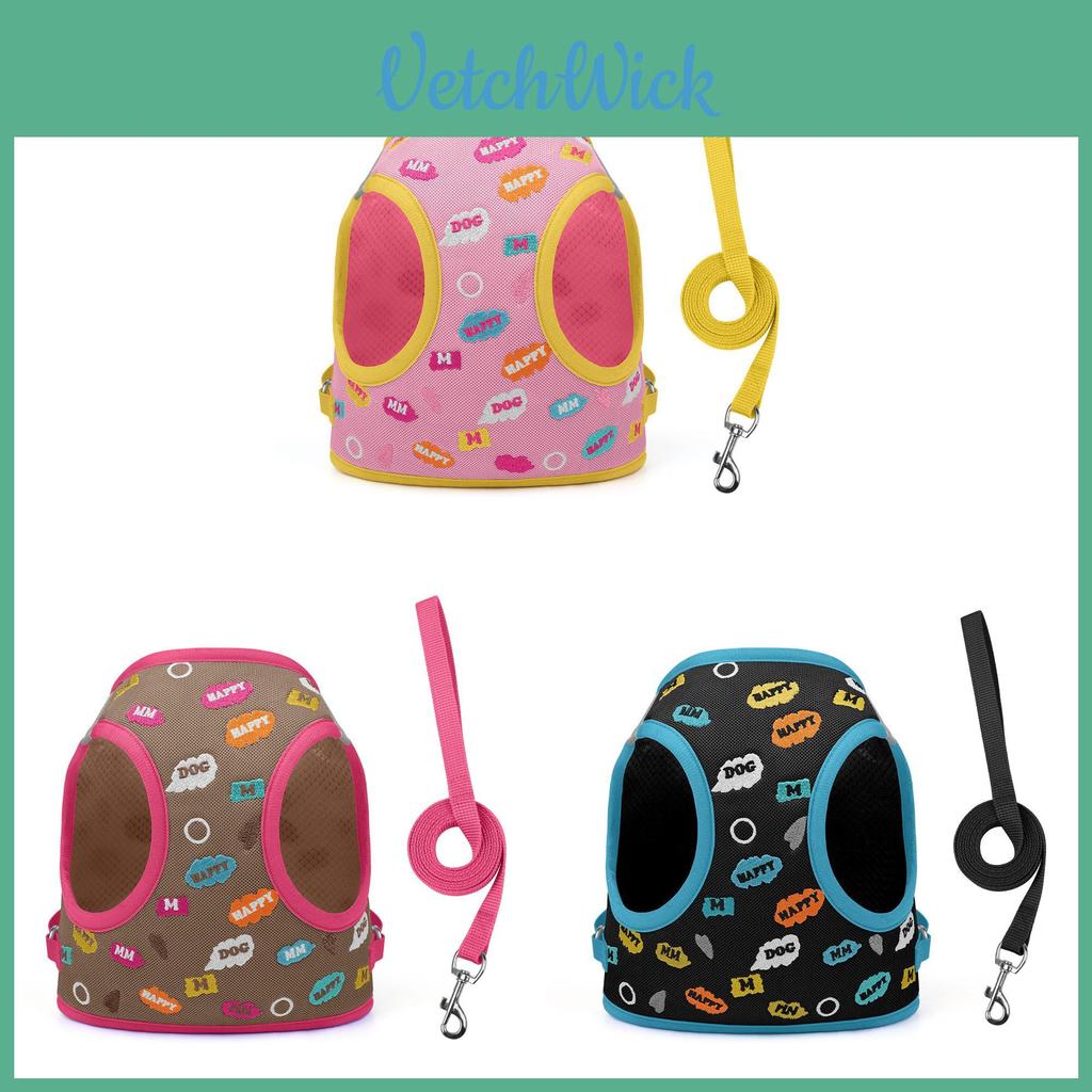 Pet Dog Harness For Small Breeds With Durable Fabric Material For Outdoor Use