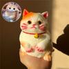 Настольное украшение Игрушка-антистресс Кавайная плюшевая Счастливый кот Медленно поднимающаяся Сжимаемая для снятия стресса Сенсорная для снятия тревожности Прочная игрушка