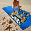 1PC Manchester City Crest Beach Towel - Soft,  Absorbent Microfiber, Lightweight, Ideal for The Beach, Parties, Travel, Camping fan gifts
