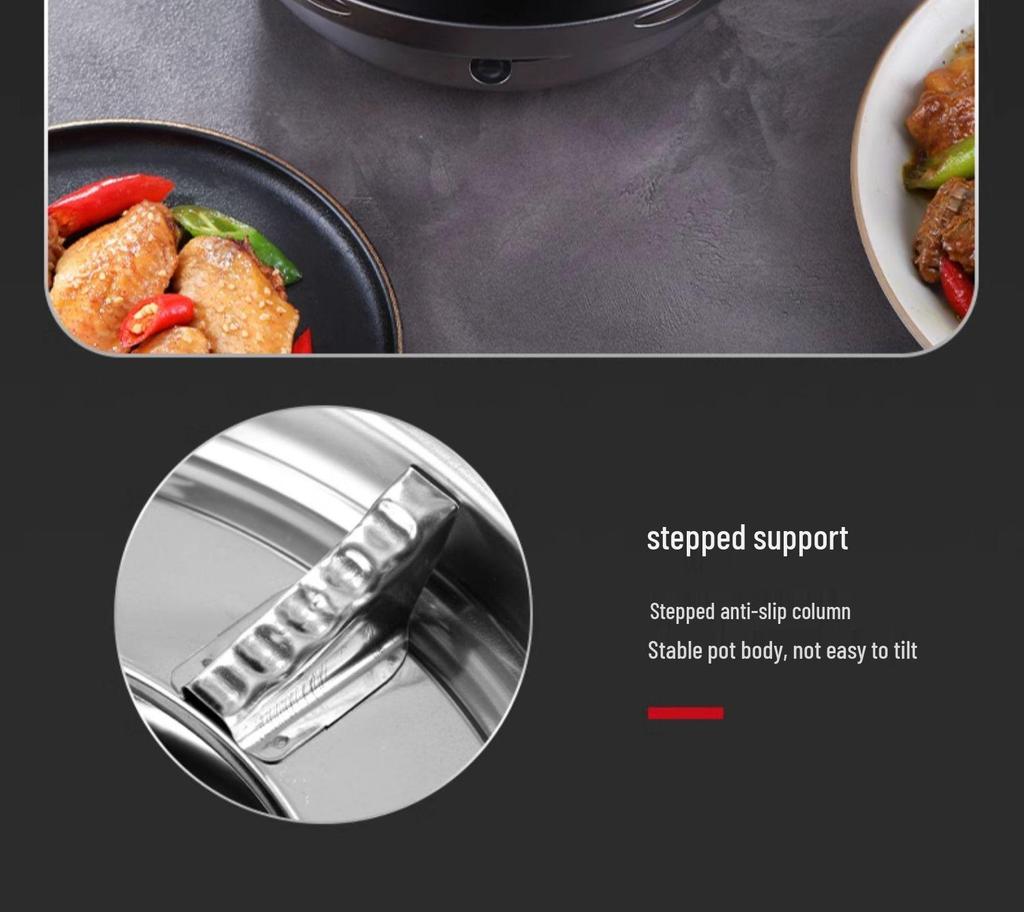 Сухой горшок-плита из нержавеющей стали: Компактная жаровня (хот-пот) на спирту для домашнего и коммерческого использования