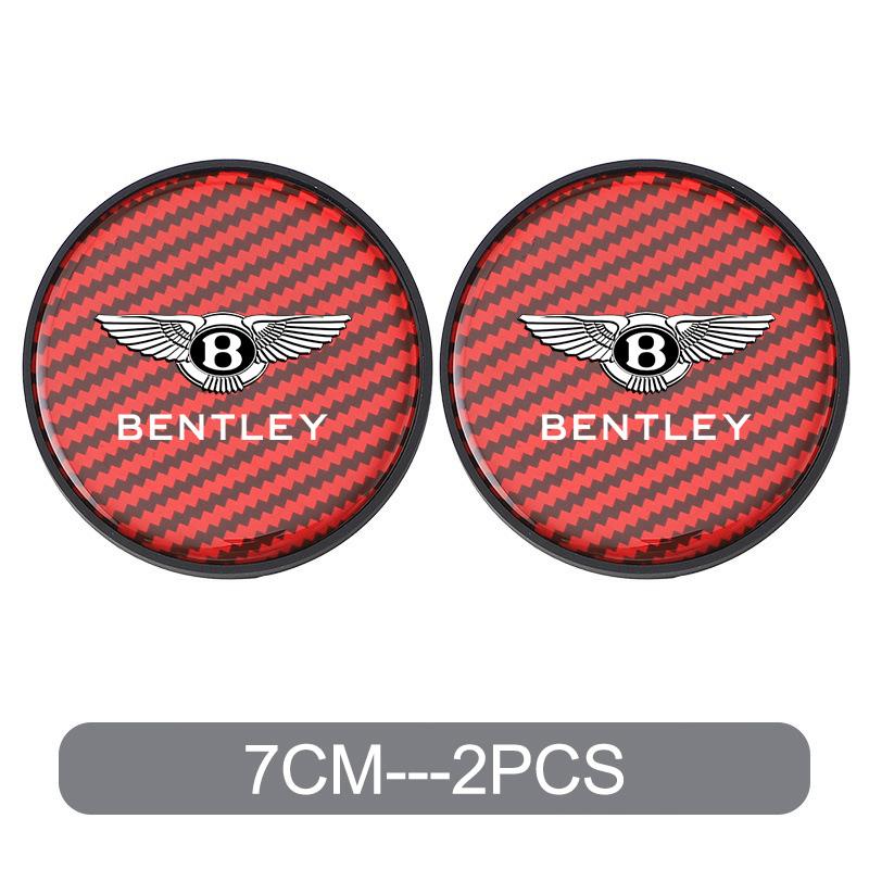 2Pcs Car Water Cup Pad Soft Silicone Coaster Drink Mat For Bentley Flying Spur Continental GT Bentayga Mulsanne Auto Accessories GH4