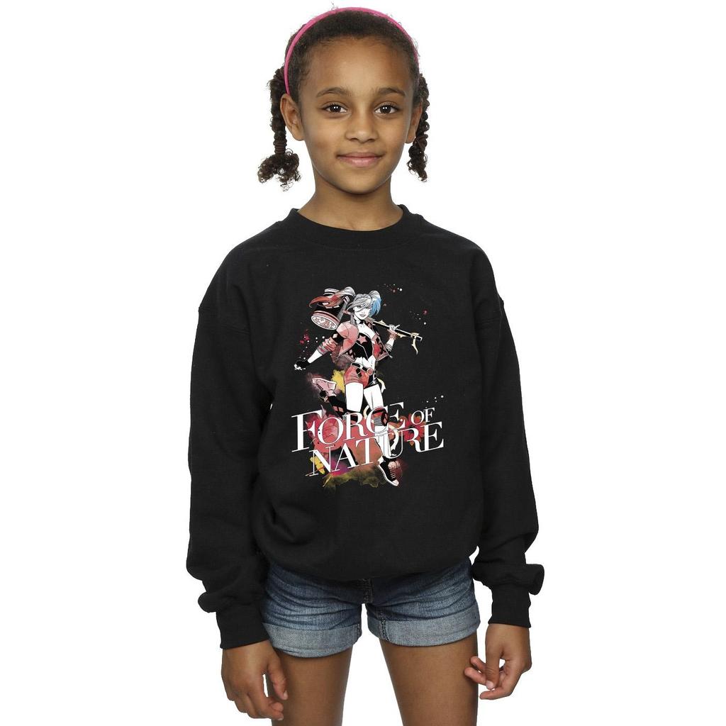 DC Comics Girls Harley Quinn Forces Of Nature Sweatshirt