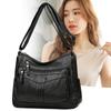 Crossbody Bag Women's Bag Soft Leather Middle-Aged Mother's Shoulder Bag