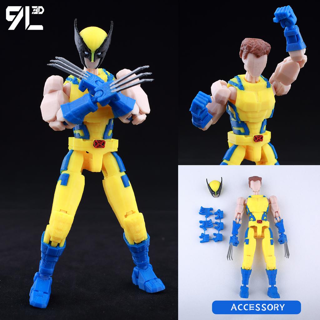 9L3D Printed Dummy13 Superheroes Superman Anime Multi-Jointed Shapeshift Toys Action Figures Mannequin T13 Model Ornaments Gifts