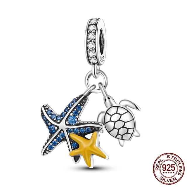 The New Pendant Beaded Charms Fit Bracelet 925 Sterling Silver Women DIY Fine Jewelry