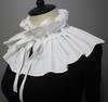 Women Vintage Ruffle False Collar Victorians Stand Up Neck Collar Elegant Shawl Capelet Neck Ruff for Halloween Parties