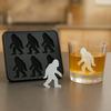 Bigfoot-shaped Ice Cavity Tray 6 Sasquatch Shape Ice Cube Maker for Halloween Party