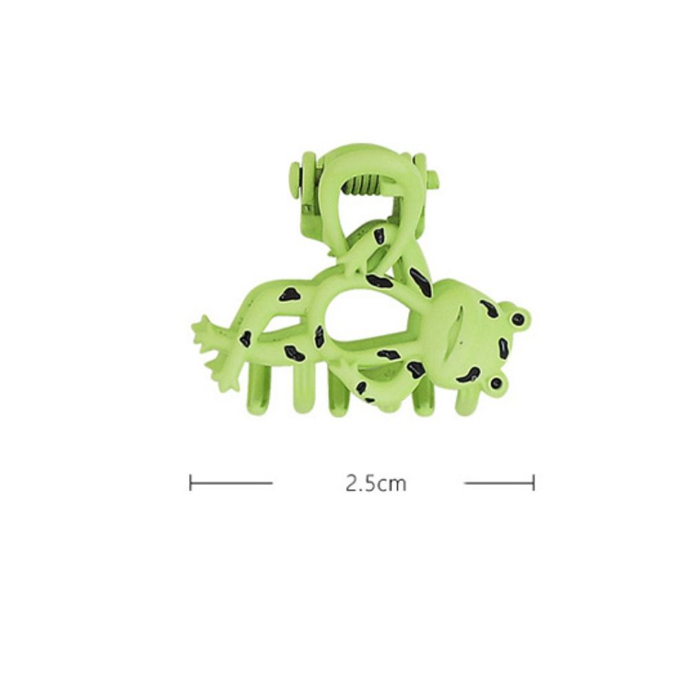 Metal Frog Hair Claw Cartoon Ponytail Hairpin Funny Frog Hair Clip Girls