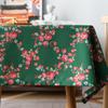 Pastoral Retro Polyester Digital Printing Colorful Flower And Bird Tablecloth Rectangular Tea Table Table Cloth Tablecloth Cover