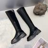 Autumn and Winter New High Boots Over The Knee Boots Black Thick Soled Knight Boots