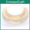 Fashion Solid Color Curved Design Women Metal Necklace Collar For Womens Accessories