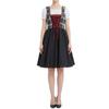 Traditional Oktoberfest Dress Womens Dirndl Costume Lace Up Bodice Apron Skirt Festival Outfit