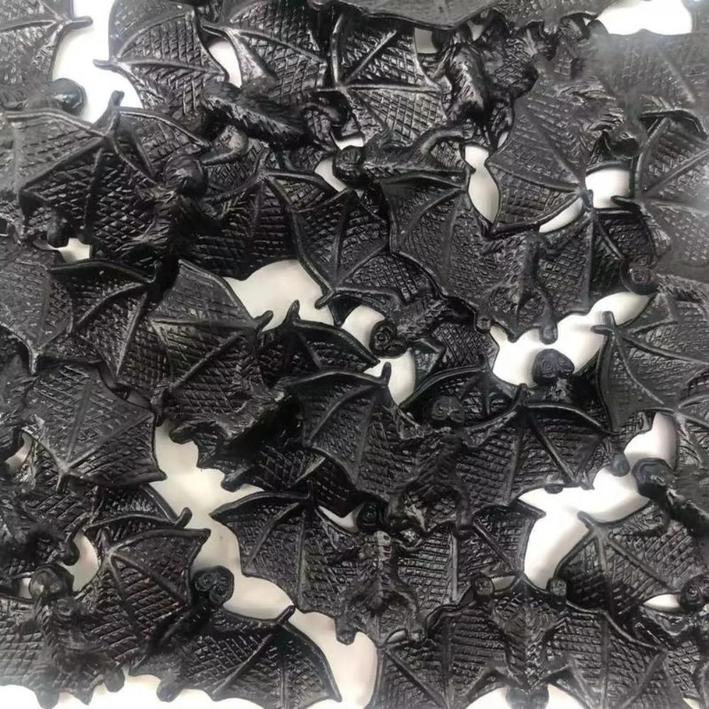 100PCS DIY Decoration Plastic Fake Bat Plastic Novelty Toy Horrible Prank Toys Children