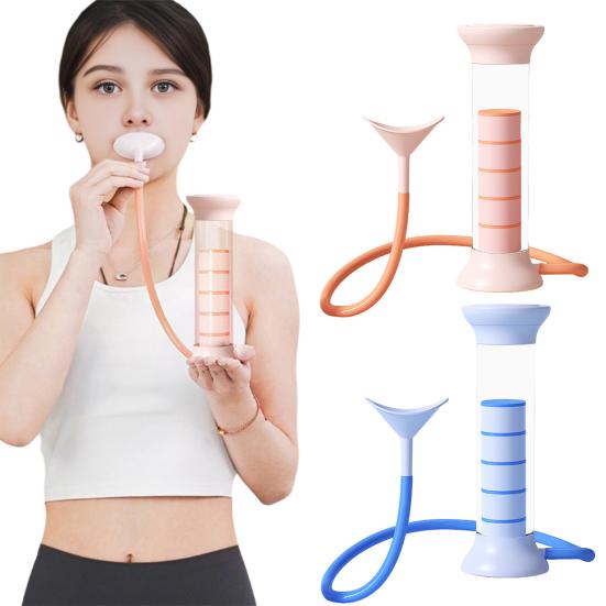 Тренажер для дыхательных упражнений Тренажер для мышц живота Глубокое дыхание Гантель Мужчины Женщины Взрослые Тренажер для объема легких Оборудование для упражнений на мышцы кора