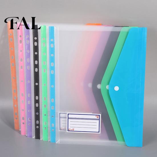 Durable Plastic Expanding Envelopes 11-Hole File Pocket, Assorted Colors Large Capacity Document Professional Planner Divider Pockets Holders,