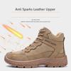 Winter Safety Shoes Warm Plush Shoes High Top Work Shoes with Steel Toe Cap Indestructible Shoes Safety Boots Men for Work