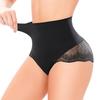 Женское утягивающее нижнее белье с высокой талией, утягивающие трусики с высокой посадкой, бесшовные сексуальные кружевные трусы, женские утягивающие трусы, корректирующее белье