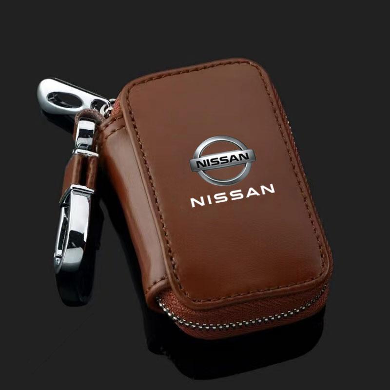 CHLFZY1 Leather Car Key Case Key Full Cover for Nissan X-Trail Qashqai Juke Leaf Micra NOTE Patrol Pulsar NISMO car Accessories