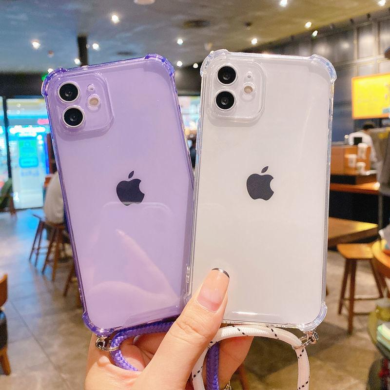 Чехол для мобильного телефона Apple 16 прозрачный ремешок для iPhone17promax полноразмерный диагональный X диагональный ремешок 8Plus женский 15