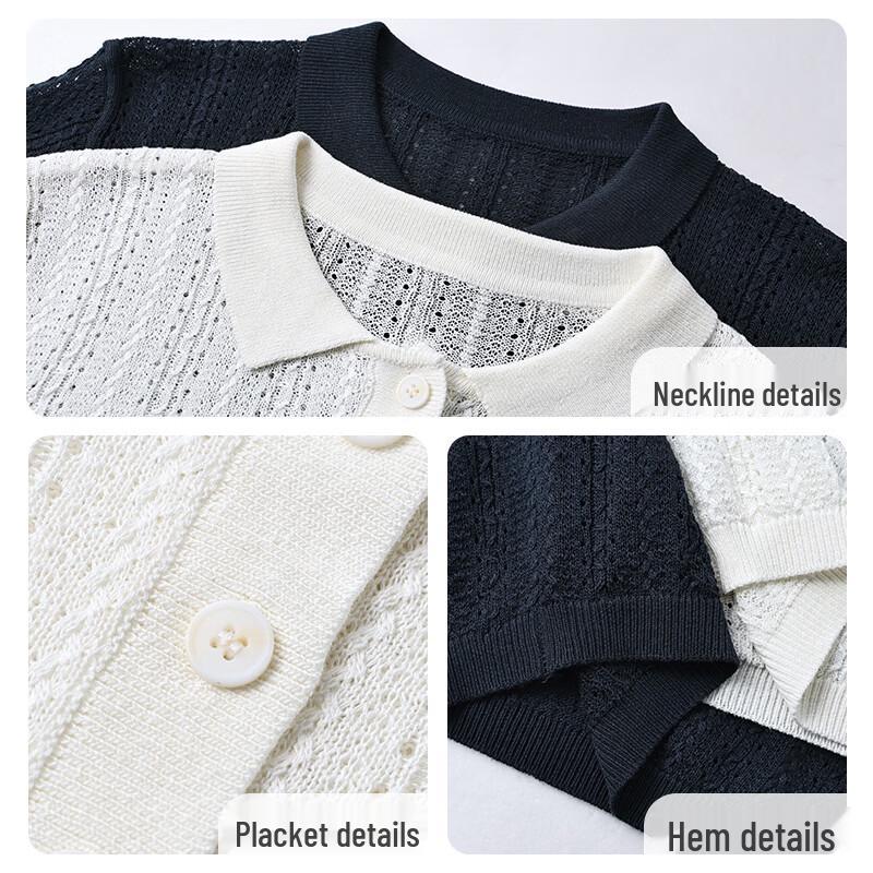 Women's Knit Lapel Short-Sleeve T-Shirt