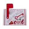 Почтовый ящик с принтом «Любовь» из жести для конфет, шоколадного печенья, романтический конверт, подарочная коробка, композиция для домашней атмосферы, украшение для Дня святого Валентина