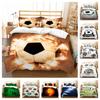 Home Bed Clothes 2/3pcs Duvet Cover Set Bedroom Beds Quilt Covers 3D Football Boys Teens Bedding Suit Breathable Bedroom